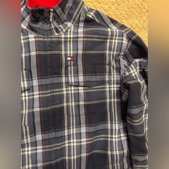 Tommy Hilfiger Checkered Outerwear Size Large - Picture 12 of 16